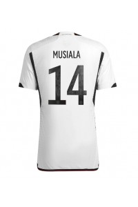 Duitsland Jamal Musiala #14 Voetbaltruitje Thuis tenue WK 2022 Korte Mouw